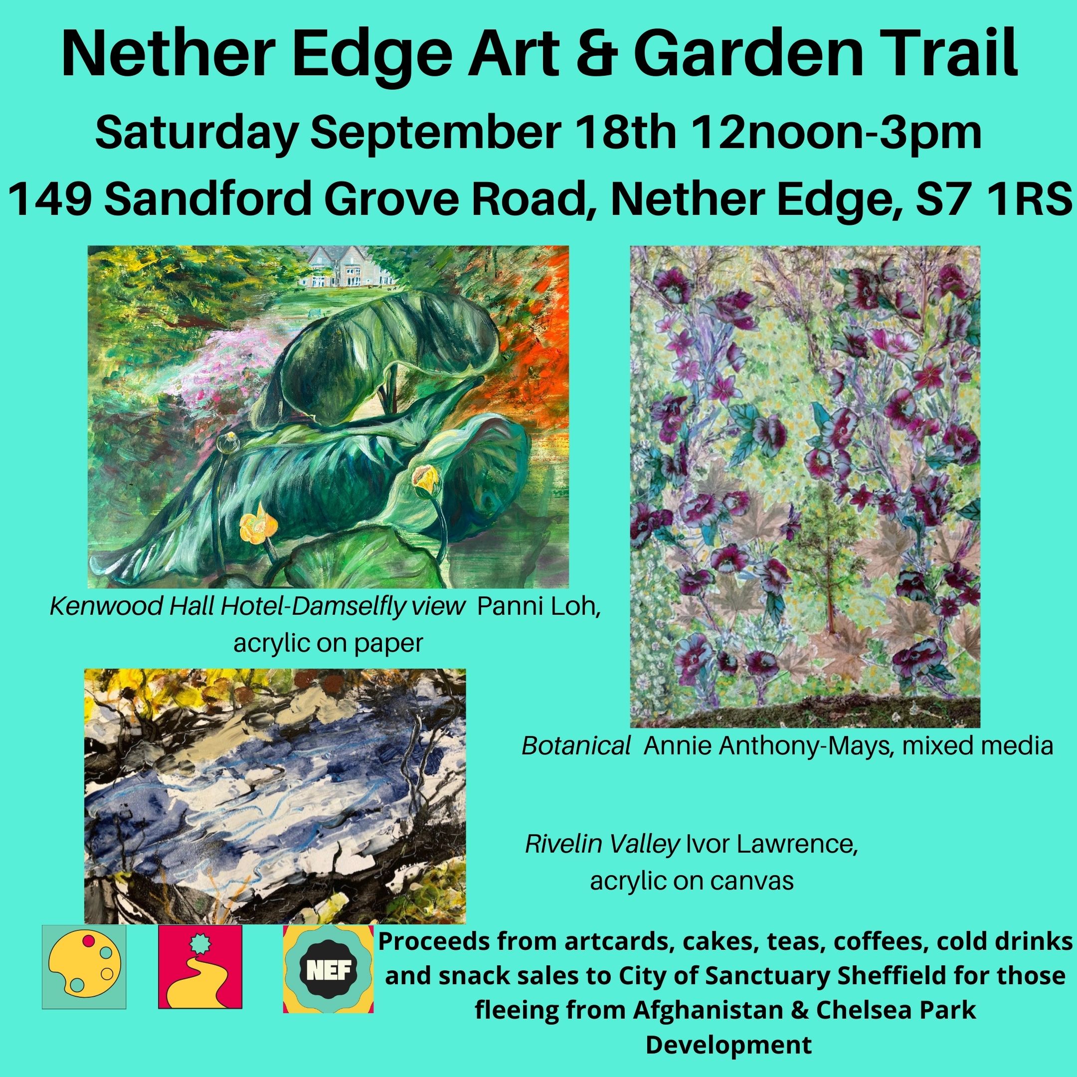 Flyer Art Trail, Panni, Annie & Ivor
